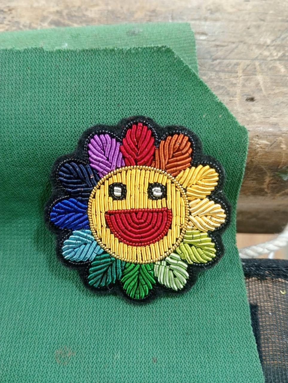 Hand embroidered piece by Titan Badges