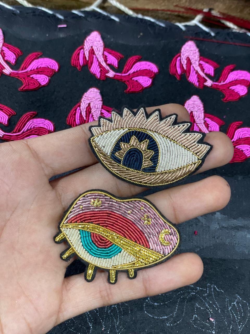 Hand embroidered piece by Titan Badges